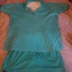 Woman Within shirt, shorts and skirt